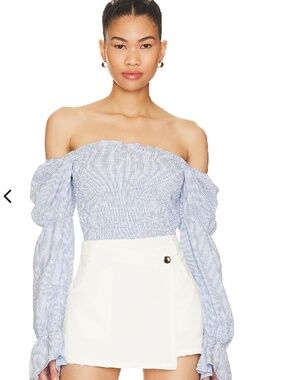 More to Come Abigail Smocked Top size L